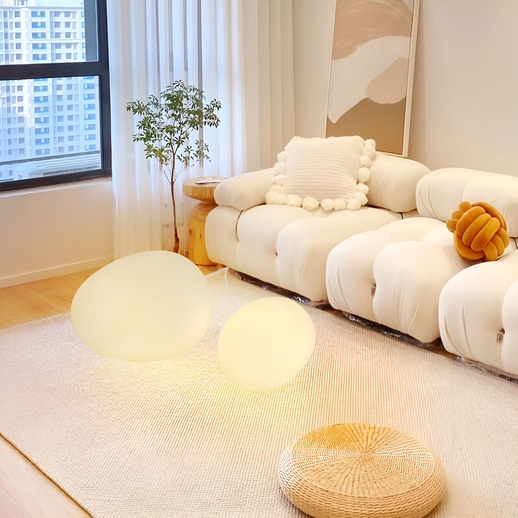 Lampada da Tavolo LED a Forma di Pietra Nordica 1 Luce