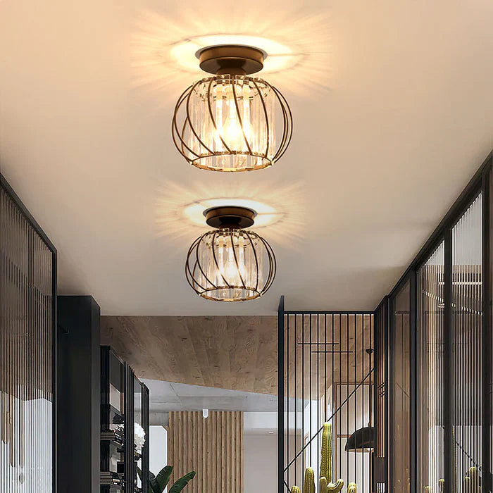 Moderna Lampada a Sospensione Globulare in Vetro Nordic Semplice