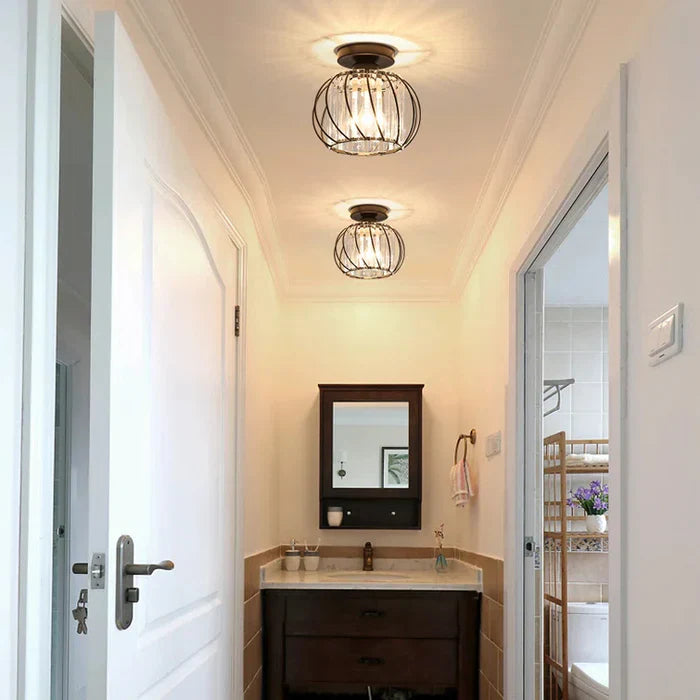 Moderna Lampada a Sospensione Globulare in Vetro Nordic Semplice