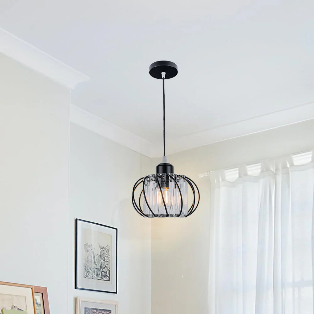 Moderna Lampada a Sospensione Globulare in Vetro Nordic Semplice