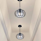 Moderna Lampada a Sospensione Globulare in Vetro Nordic Semplice