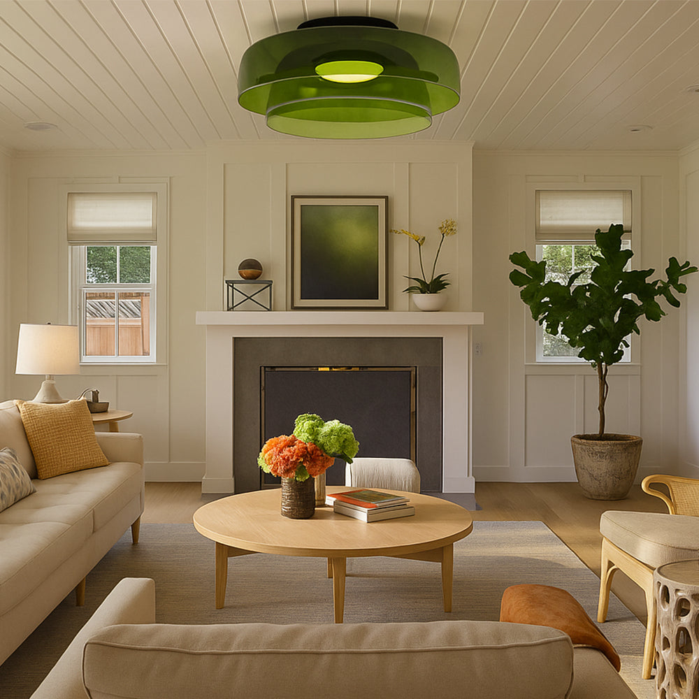 Lampada a Sospensione in Vetro Stratificato Nordic Bauhaus