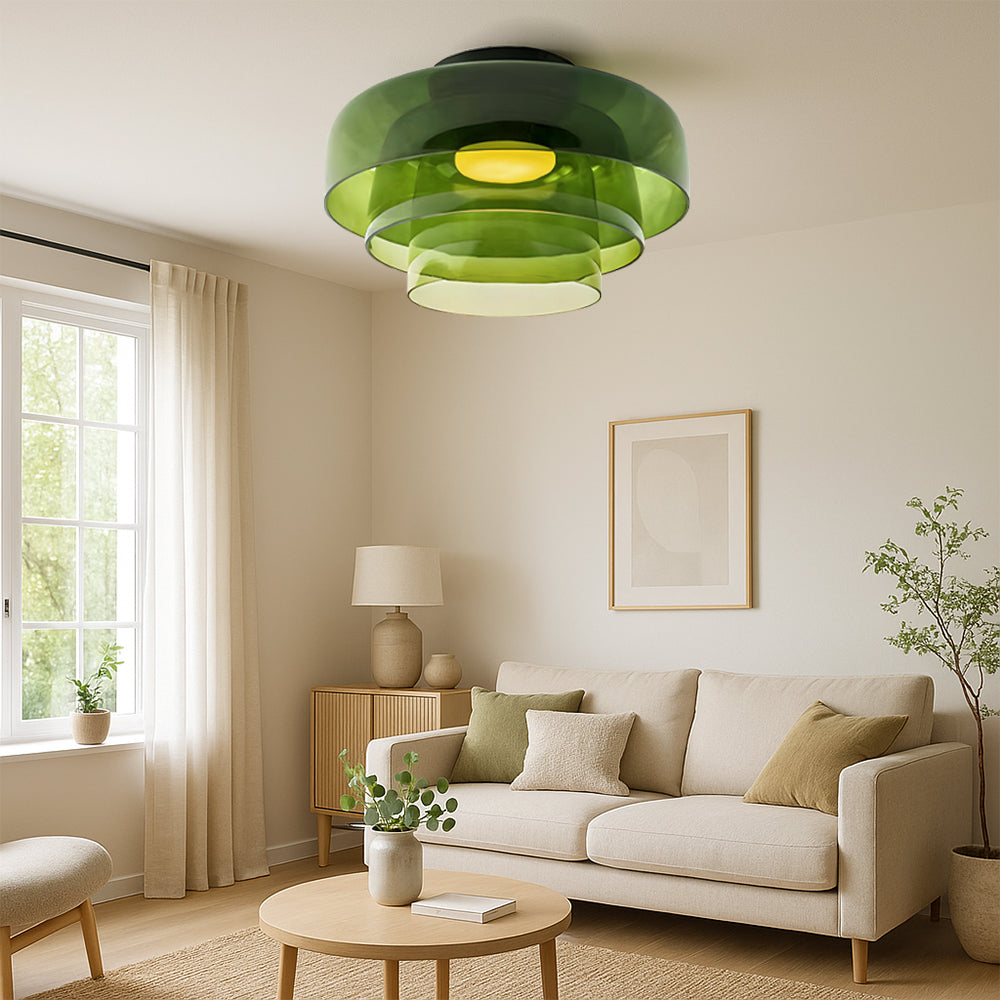Lampada a Sospensione in Vetro Stratificato Nordic Bauhaus