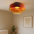 Lampada a Sospensione in Vetro Stratificato Nordic Bauhaus