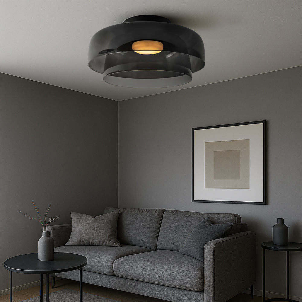 Lampada a Sospensione in Vetro Stratificato Nordic Bauhaus
