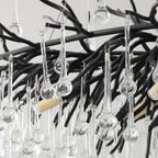 Lampadario a Goccia Nera Elegante