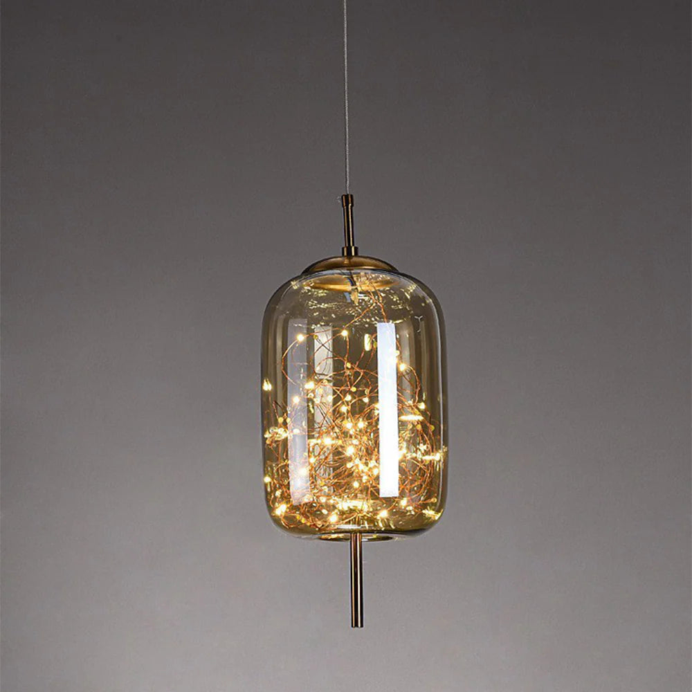 Moderno Sfavillante Lampadario in Vetro