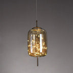 Moderno Sfavillante Lampadario in Vetro