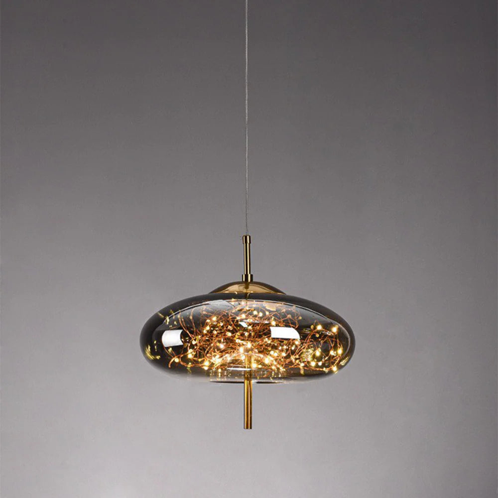 Moderno Sfavillante Lampadario in Vetro