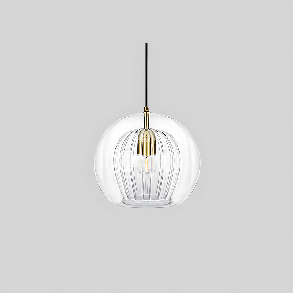 Lampada a Sospensione in Vetro Sferico Chic Moderno