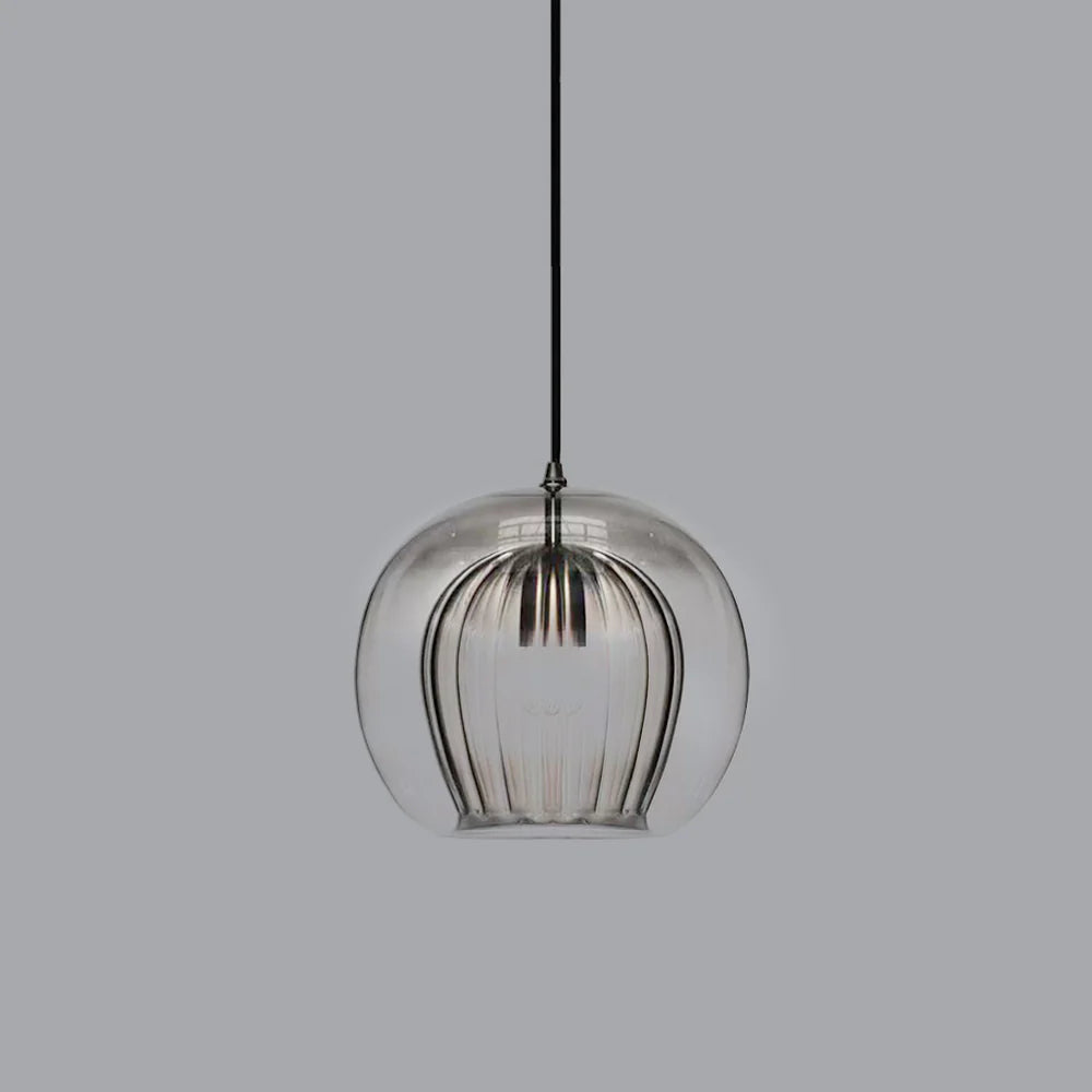 Lampada a Sospensione in Vetro Sferico Chic Moderno