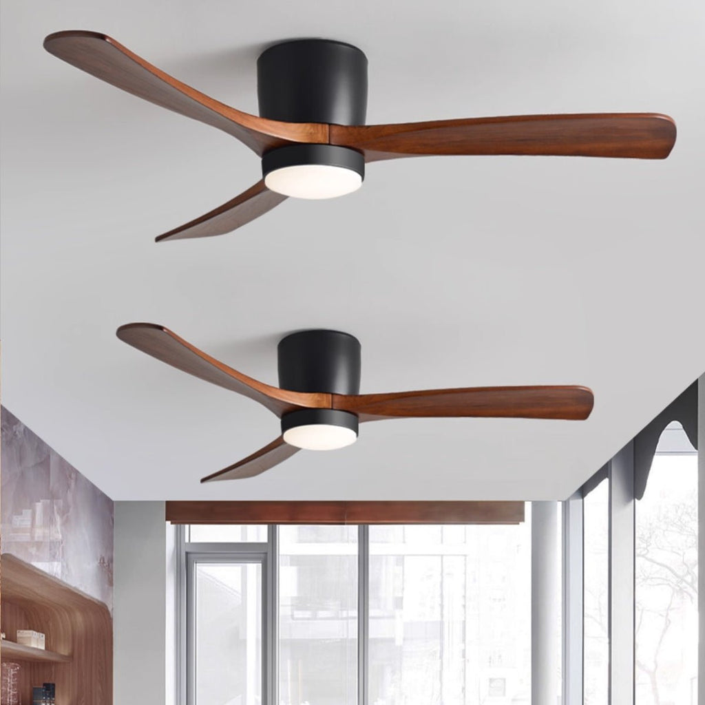 Ventilatore da soffitto in legno nordico
