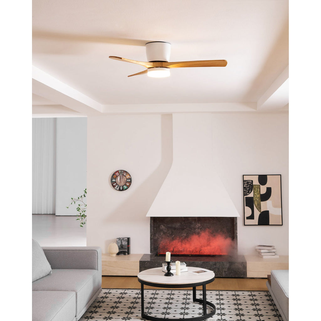 Ventilatore da soffitto in legno nordico