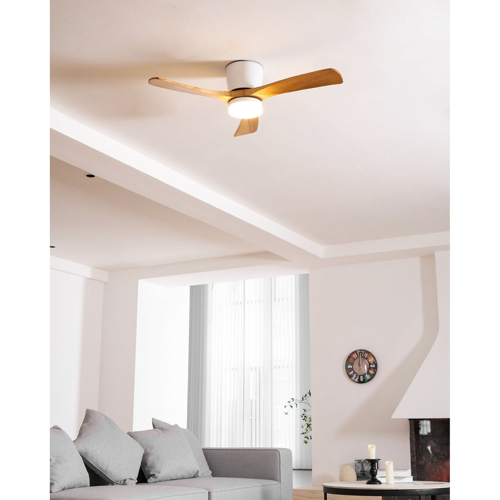 Ventilatore da soffitto in legno nordico