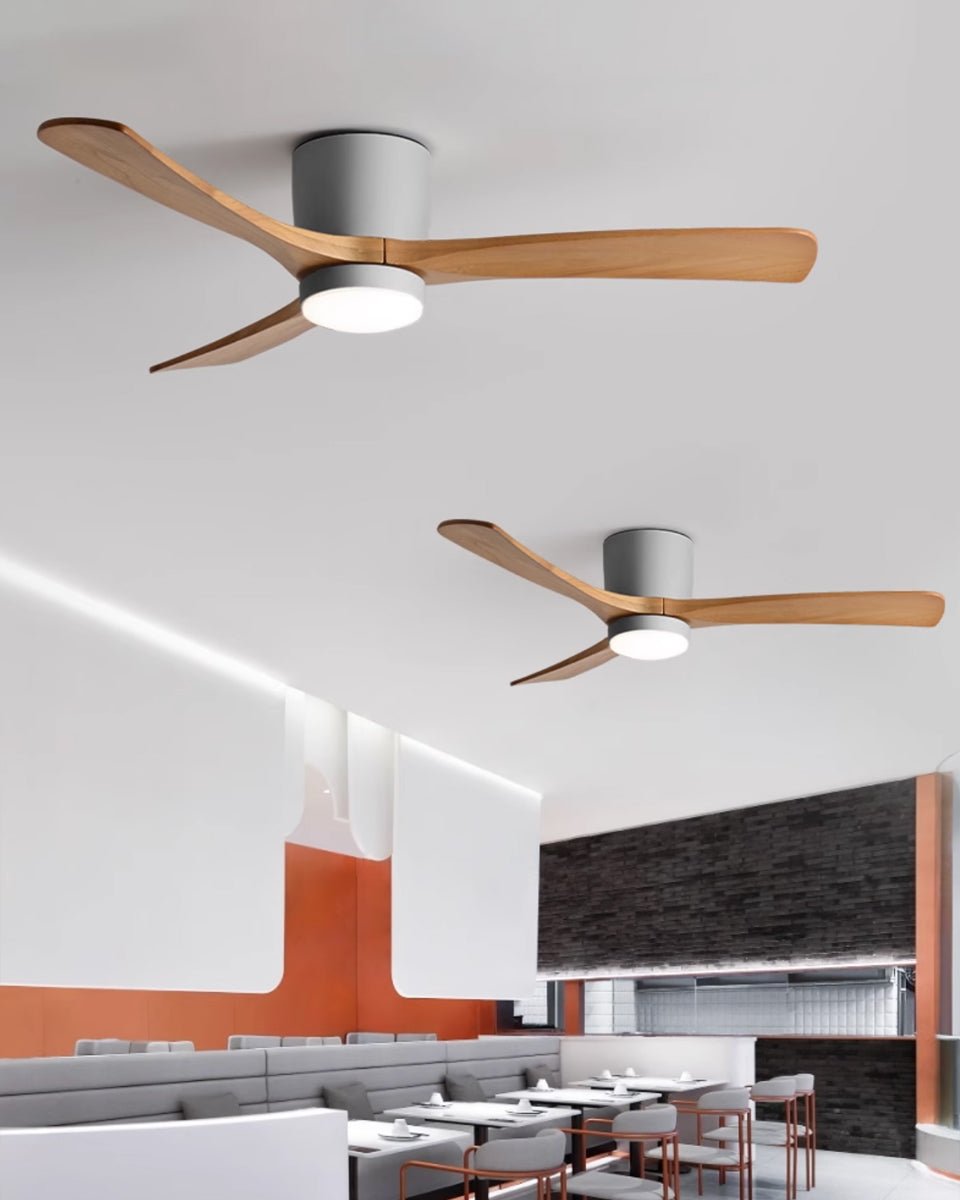 Ventilatore da soffitto in legno nordico