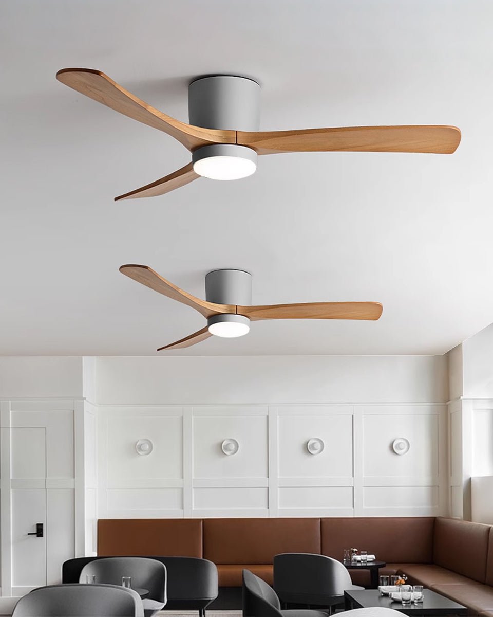 Ventilatore da soffitto in legno nordico