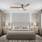 Ventilatore da soffitto in legno nordico
