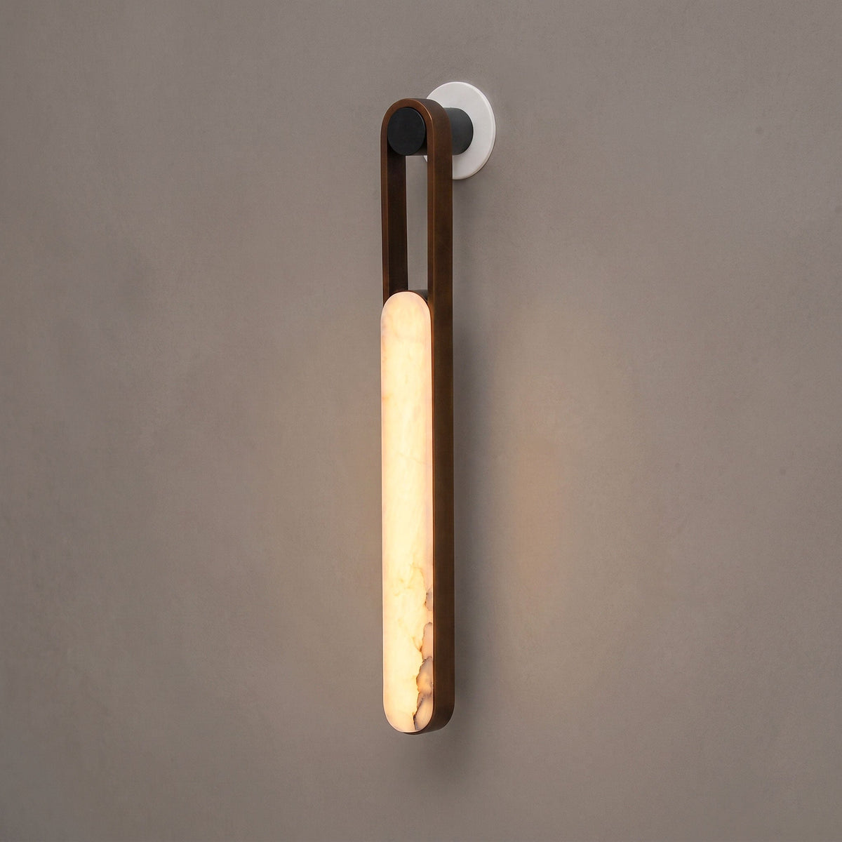 Applique a muro Inez LED in Alabastro