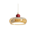 Lampada a sospensione Notelis – Vetro – Cognac – regolabile – design moderno