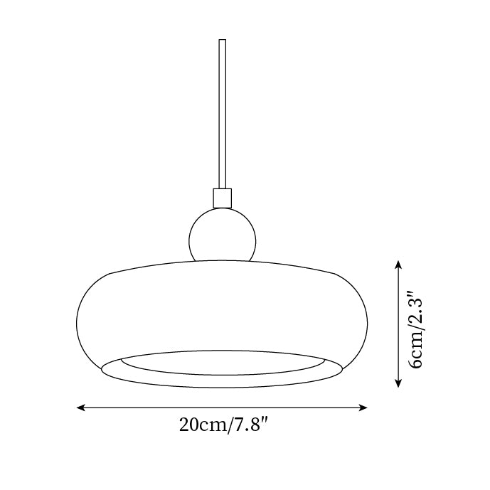 Lampada a sospensione Notelis – Vetro – Cognac – regolabile – design moderno