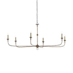 Lampadario in Bronzo Vintage Mid-Century