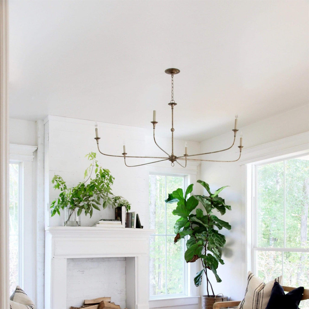 Lampadario in Bronzo Vintage Mid-Century