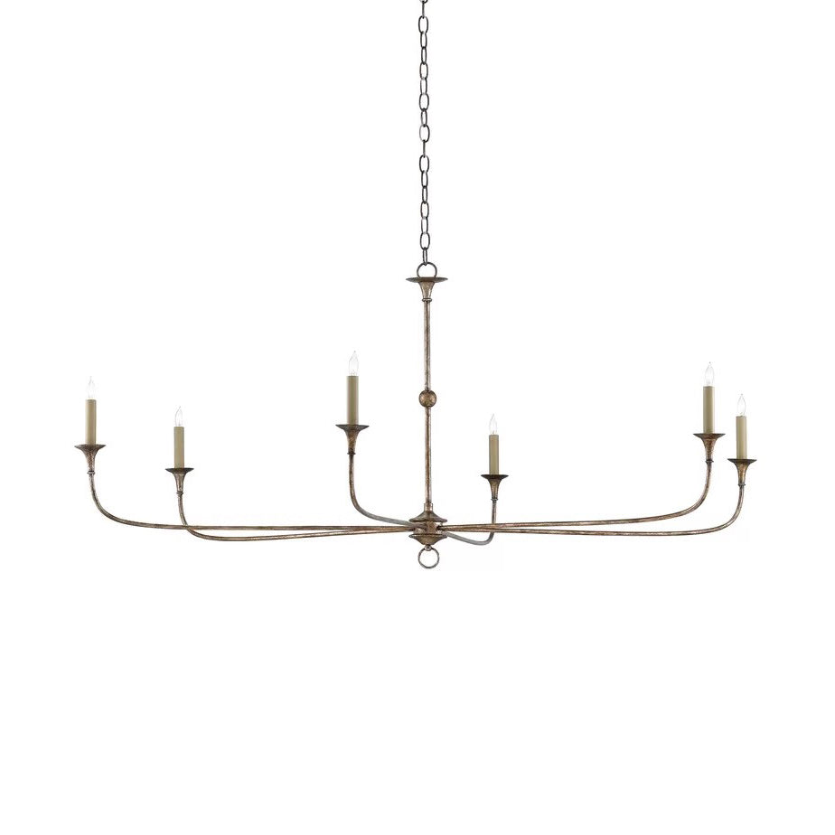 Lampadario in Bronzo Vintage Mid-Century