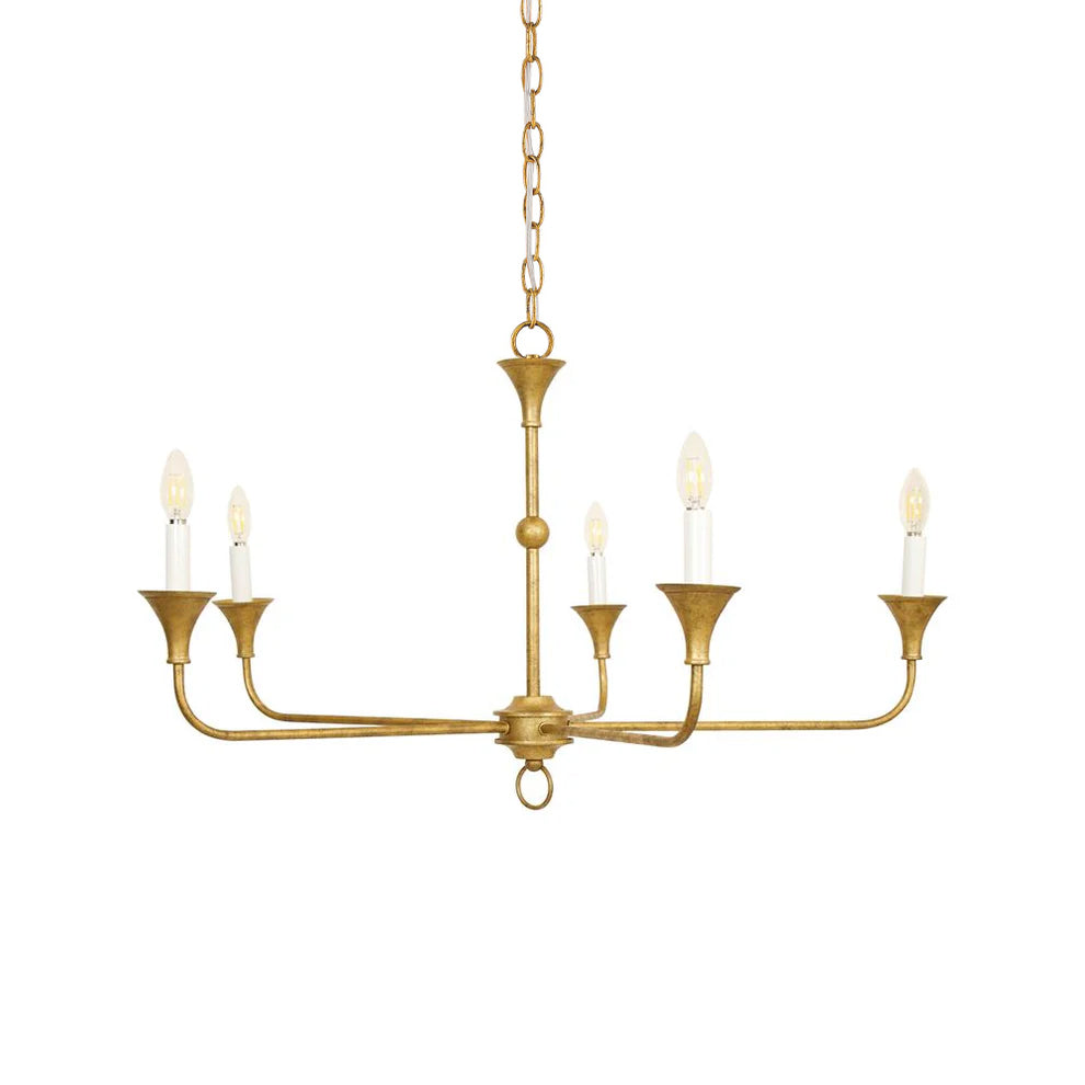 Lampadario in Bronzo Vintage Mid-Century