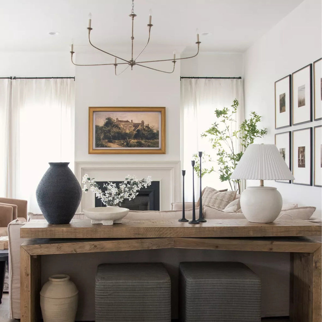 Lampadario in Bronzo Vintage Mid-Century