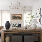Lampadario in Bronzo Vintage Mid-Century