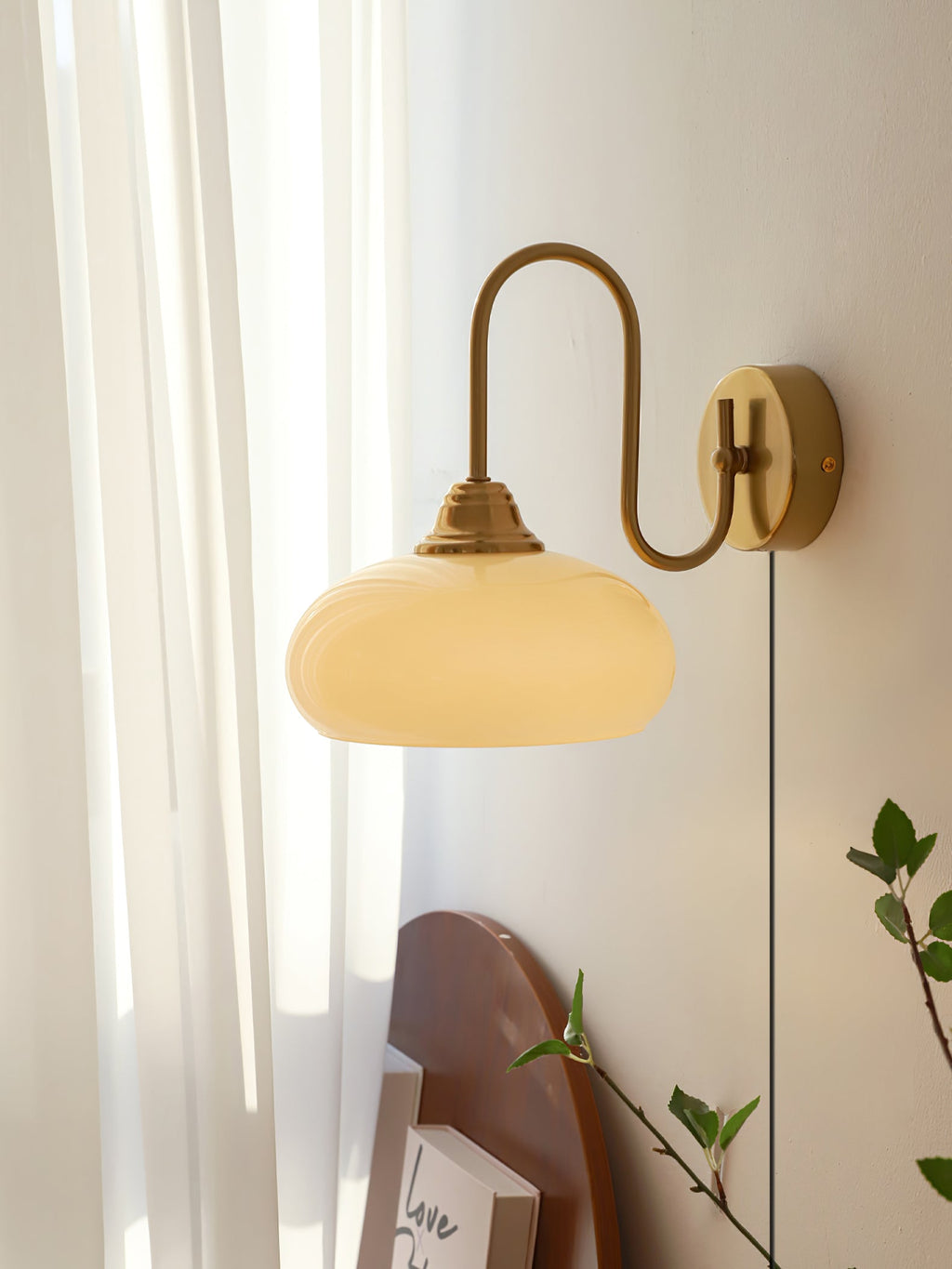 Nova Lampada da Parete a Scomparsa in Vetro