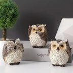 Trio di Gufi Espressivi Noxi
