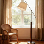 Lampada da Terra Regolabile con Braccio Girevole – Lampada di Design Funzionale