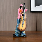 Statua in Resina di Musicista Jazz Decorazione Musicale