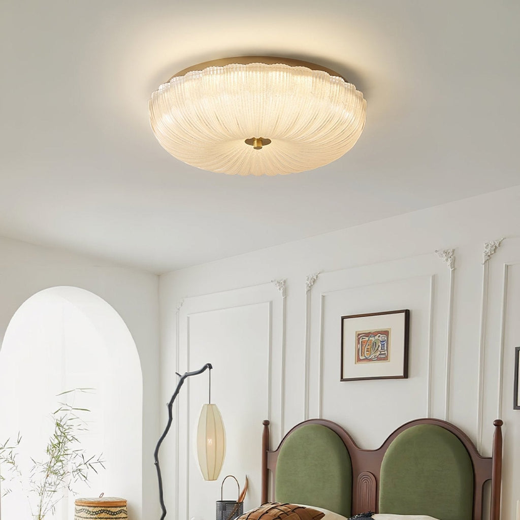 Lampada da Soffitto Halo Vetro Ondulato