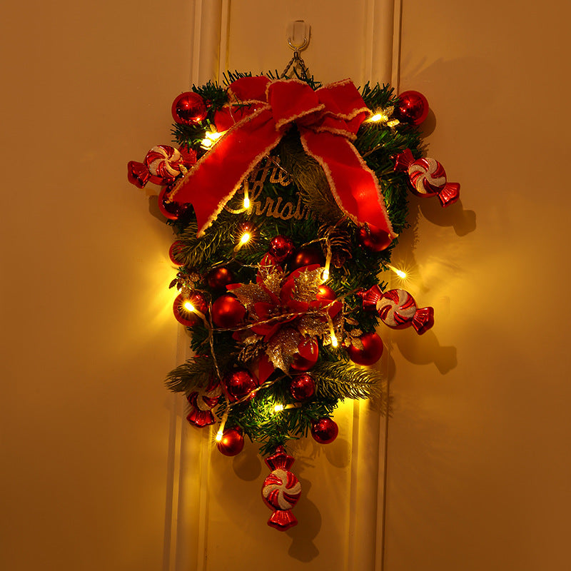Corona di Natale Festiva – Decorazione Natalizia per Porta e Muro