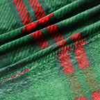 Plaid in Fleece di Peluche con Motivo Scozzese – Morbido e Caldo Plaid per Divano e Letto