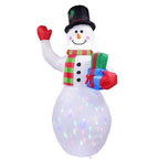 Babbo Natale Gonfiabile su Orso Polare con Illuminazione LED – Decorazione Natalizia per Esterni
