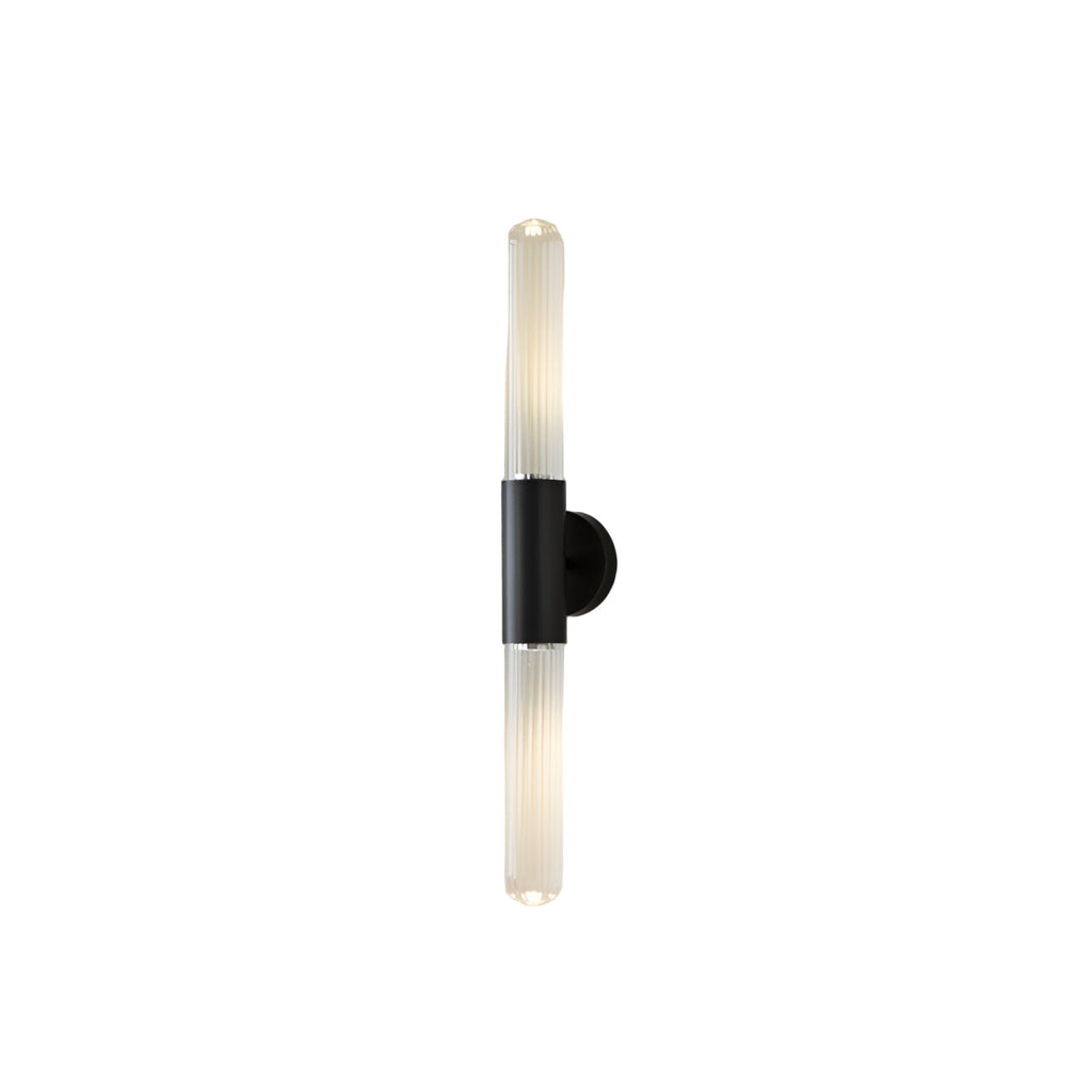 Applique da parete in vetro a onda d'acqua nordica in ottone LED 1 luce