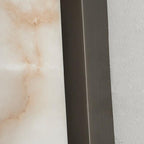 Applique da Parete LED 1 Luce in Marmo Spagnolo Minimalista Moderno con Rame