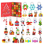 Calendario dell'Avvento con mattoncini decorativi di Natale
