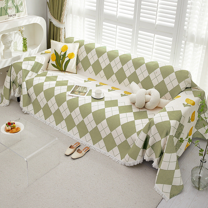 Coperta Decorativa Geruite – Plaid Morbido per Divano e Letto