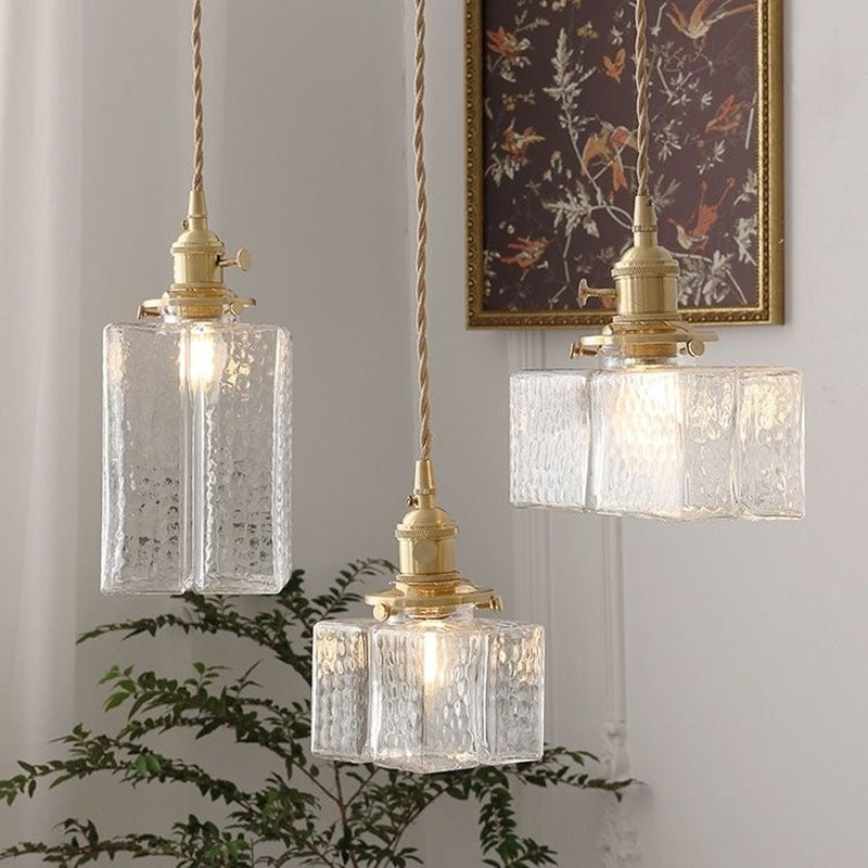 Lampada a Sospensione in Vetro Moderno Retro Glarefusion