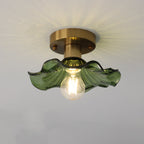 Lampada da soffitto floreale vintage