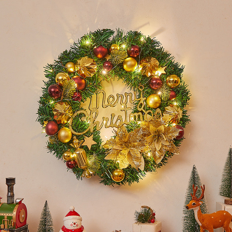 Corona di Natale illuminata con luci LED – Decorazione natalizia festiva