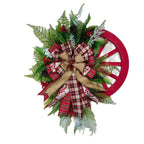 Coroncina di Natale Rustica – Decorazione Natalizia Rurale per Porta e Muro