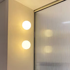 Applique da Parete in Vetro Rotondo Minimalista LED 1 Luce