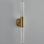 Applique da parete in vetro a onda d'acqua nordica in ottone LED 1 luce
