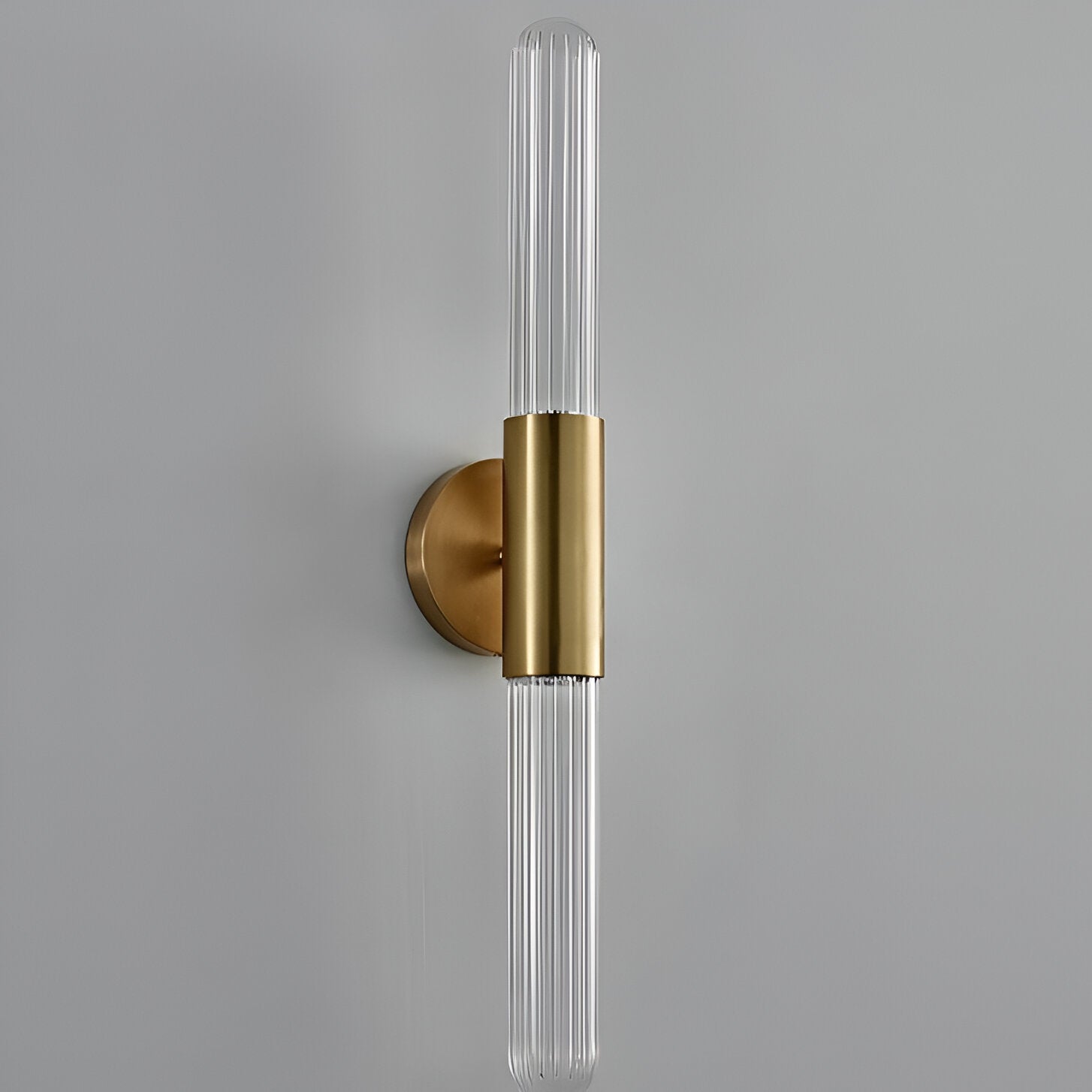 Applique da parete in vetro a onda d'acqua nordica in ottone LED 1 luce