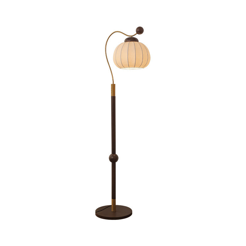 Lampada da Terra Curva con Paralume Regolabile – Lampada di Design Moderna
